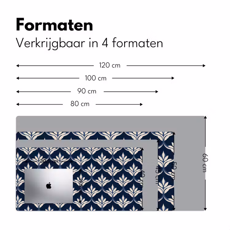 Bureau onderlegger - Modern - Ontwerp - Blauw — 8