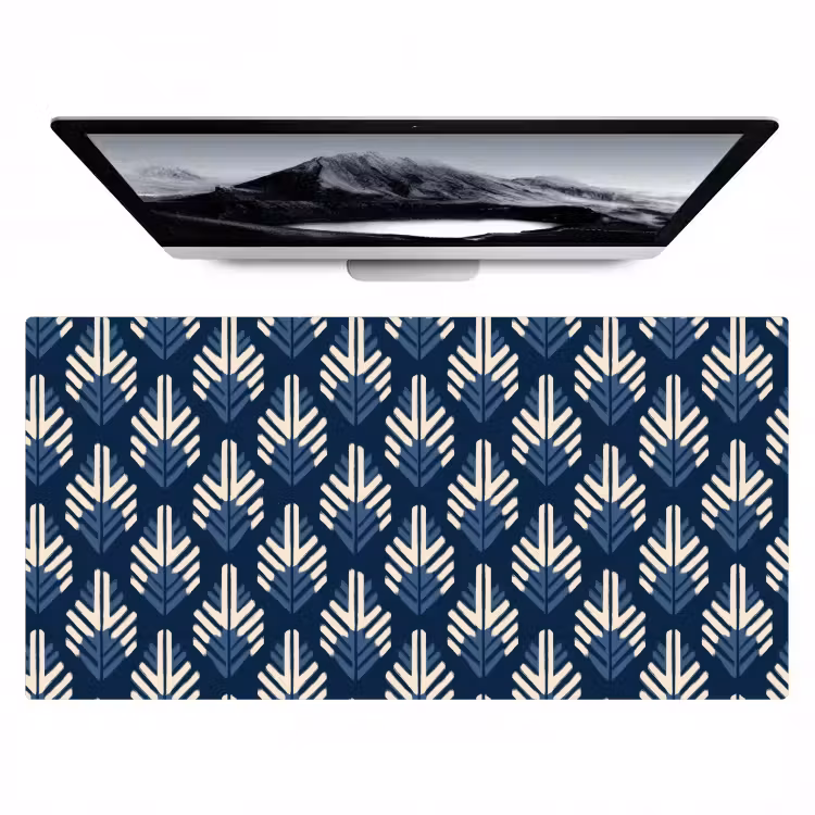 Bureau onderlegger - Modern - Patroon - Blauw — 1