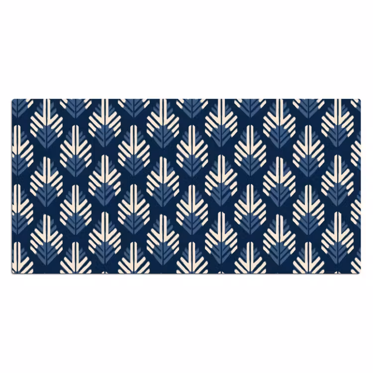 Bureau onderlegger - Modern - Patroon - Blauw — 2
