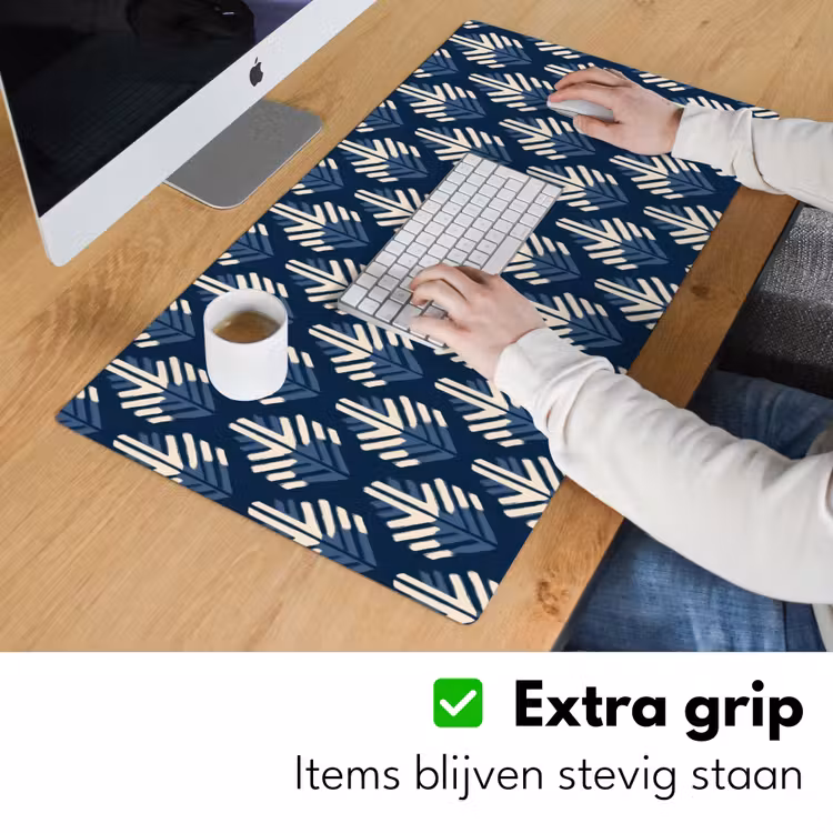 Bureau onderlegger - Modern - Patroon - Blauw — 6