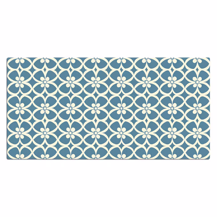 Bureau onderlegger - Patroon - Symmetrisch - Blauw — 2