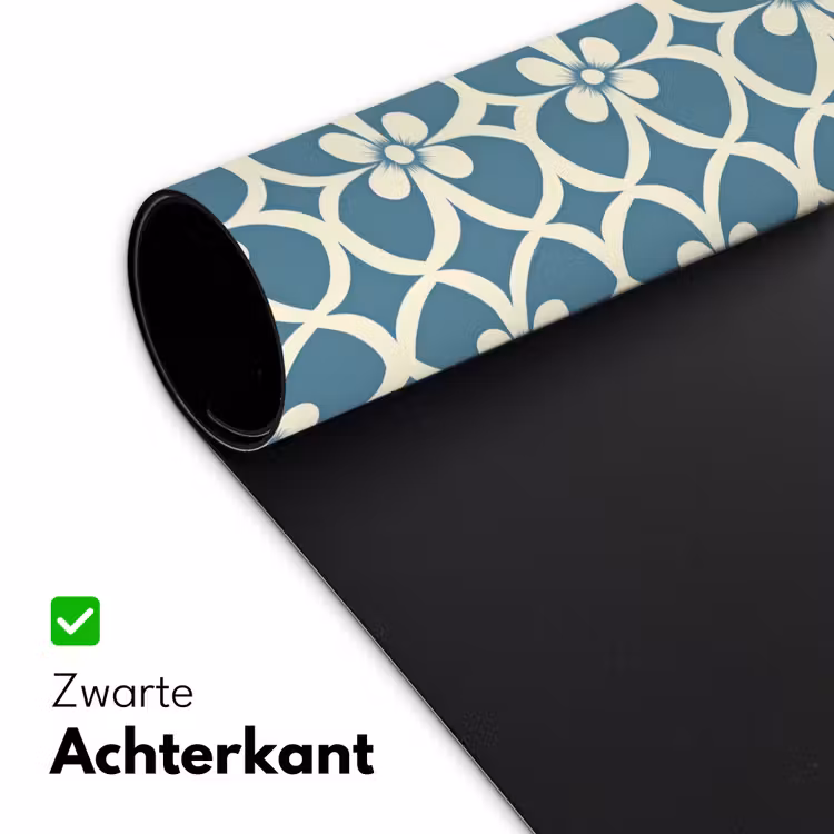 Bureau onderlegger - Patroon - Symmetrisch - Blauw — 5