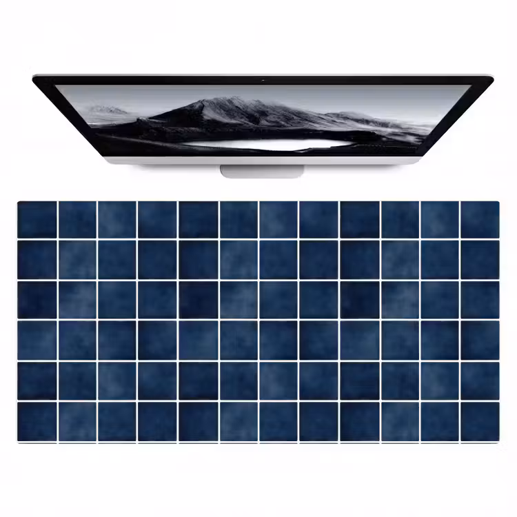 Bureau onderlegger - Tegel - Modern - Blauw — 1