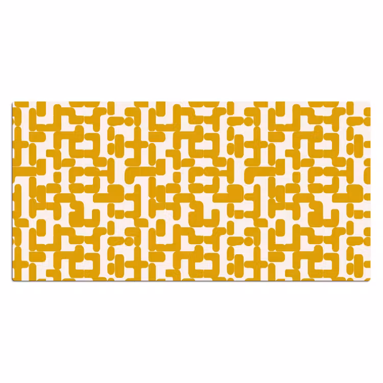 Bureau onderlegger - Geel - Beige - Patroon — 2