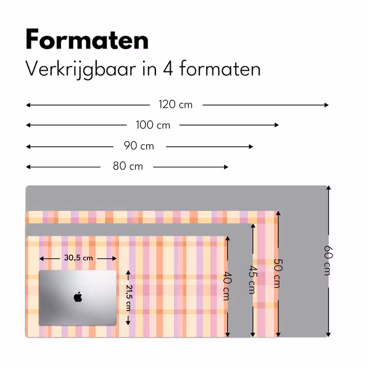 Bureau onderlegger - Pastel - uitpatroon - Geometrisch — 8