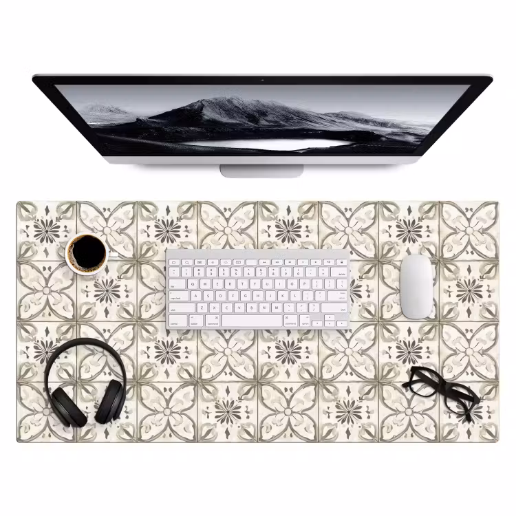 Bureau onderlegger - Antiek - Tegel - Beige — 4