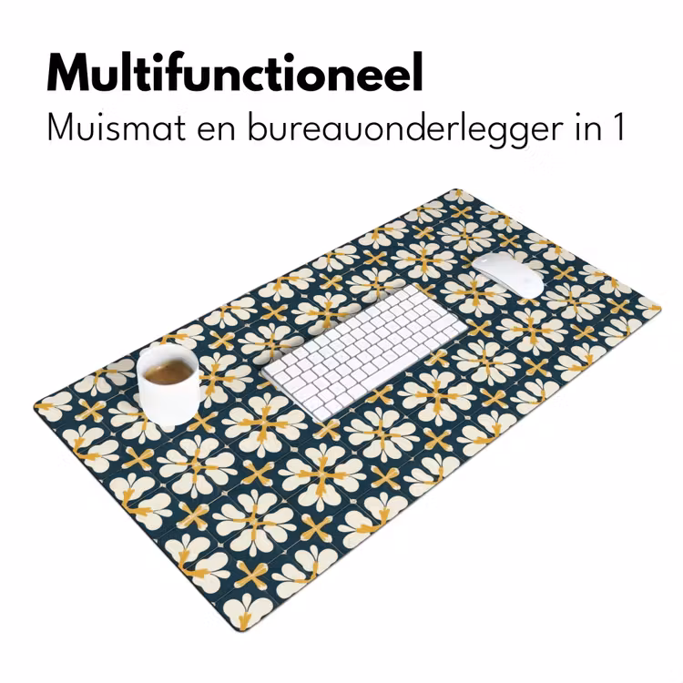 Bureau onderlegger - Motief - Tegel - Okergeel — 7