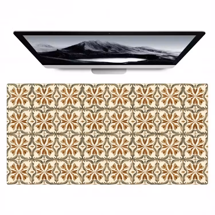 Bureau onderlegger - Siertegel - Patroon - Bruin — 1