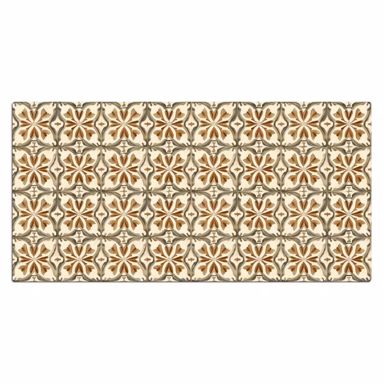 Bureau onderlegger - Siertegel - Patroon - Bruin — 2
