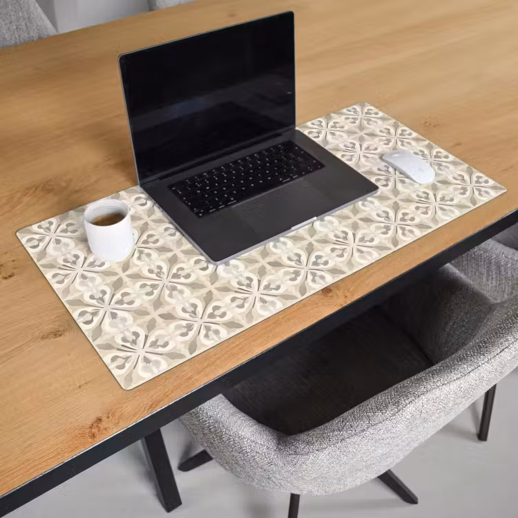Bureau onderlegger - Tegel - Motief - Beige — 3