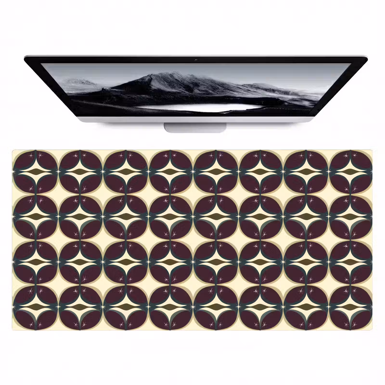 Bureau onderlegger - Cirkel - Retro - Kleurrijk — 1
