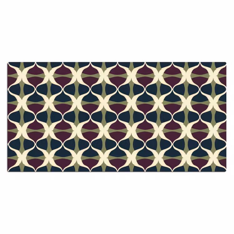 Bureau onderlegger - Abstract - Retro - Kleurrijk — 2