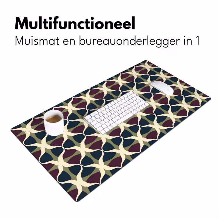 Bureau onderlegger - Abstract - Retro - Kleurrijk — 7