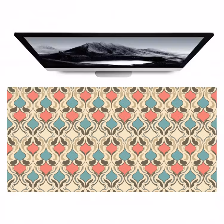 Bureau onderlegger - Barok - Retro - Kleurrijk — 1