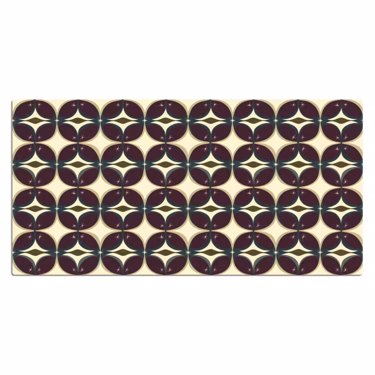 Bureau onderlegger - Cirkel - Retro - Kleurrijk — 2