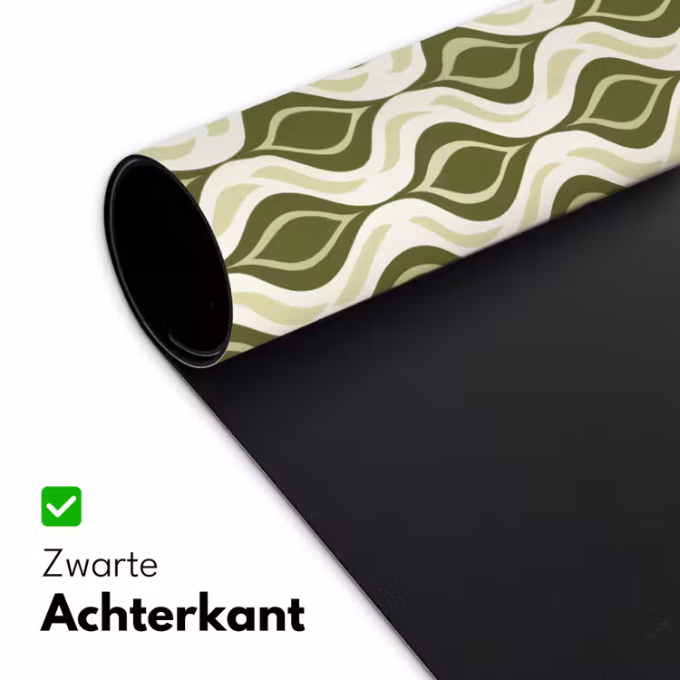 Bureau onderlegger - Patroon - Retro - Groen — 5