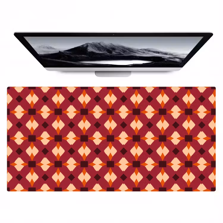 Bureau onderlegger - Retro - Patroon - Kleurrijk — 1