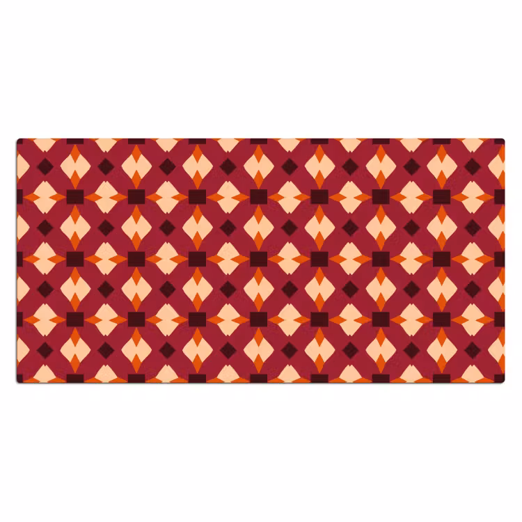 Bureau onderlegger - Retro - Patroon - Kleurrijk — 2