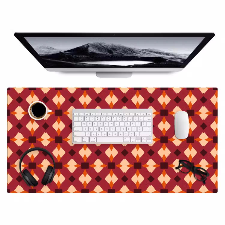 Bureau onderlegger - Retro - Patroon - Kleurrijk — 4