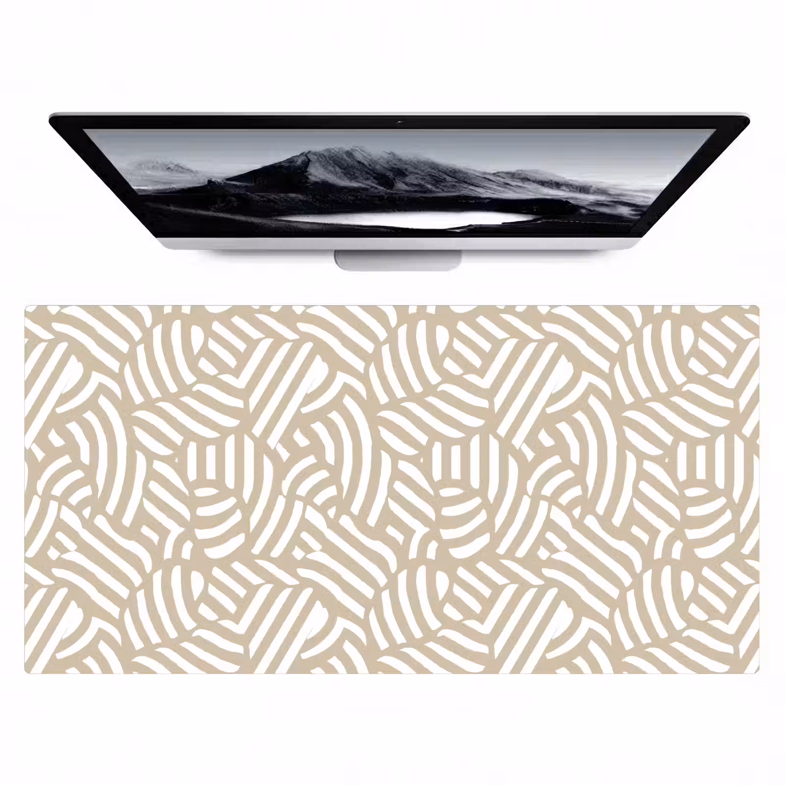 Bureau onderlegger - Abstract - Modern - Beige — 1