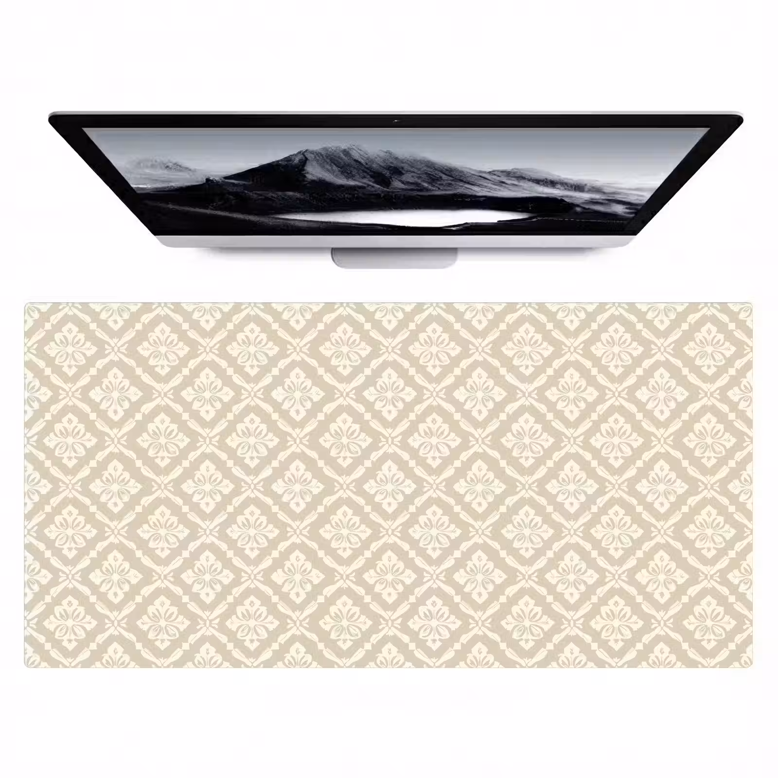 Bureau onderlegger - Floraal - Ornament - Beige — 1