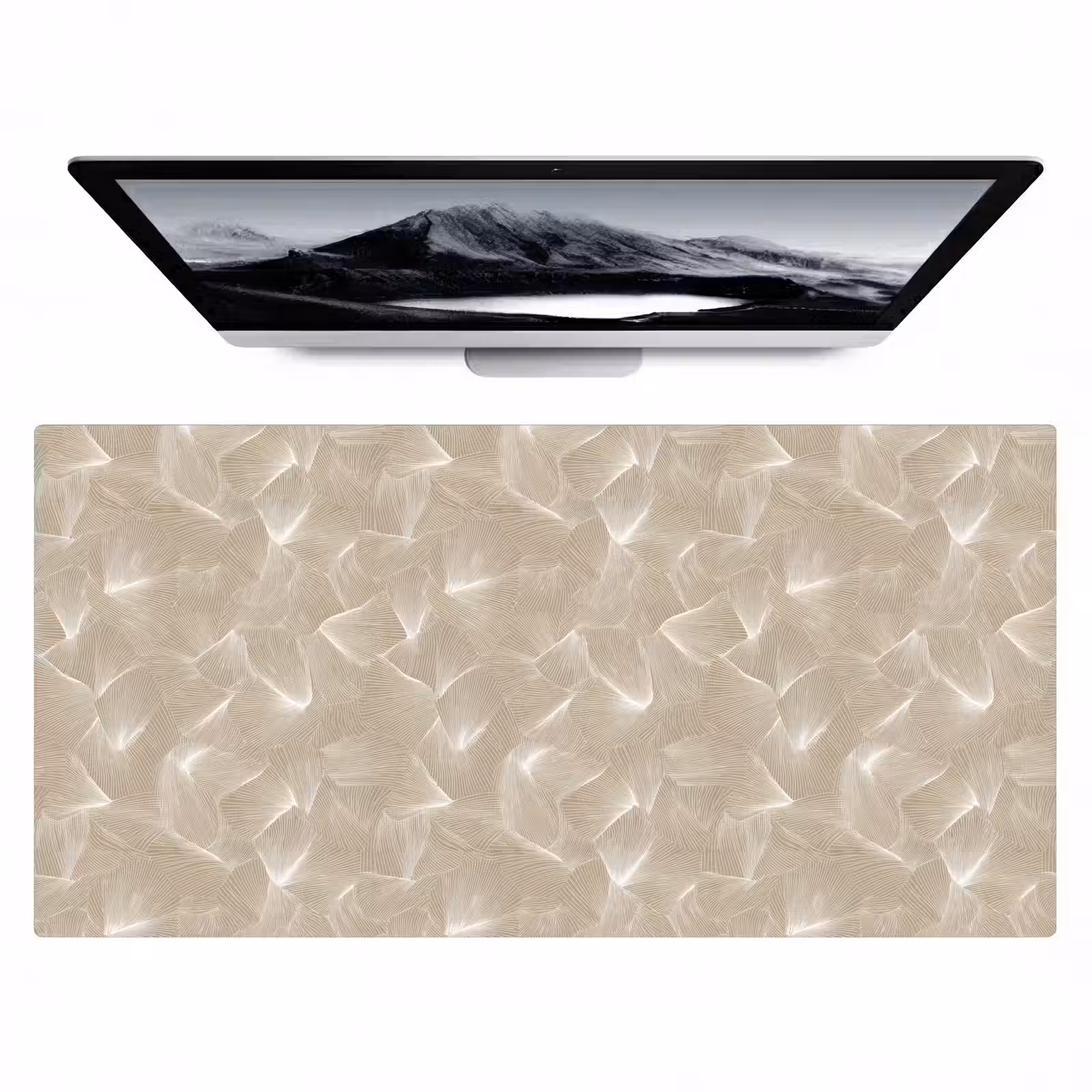 Bureau onderlegger - Organisch - Textuur - Beige — 1