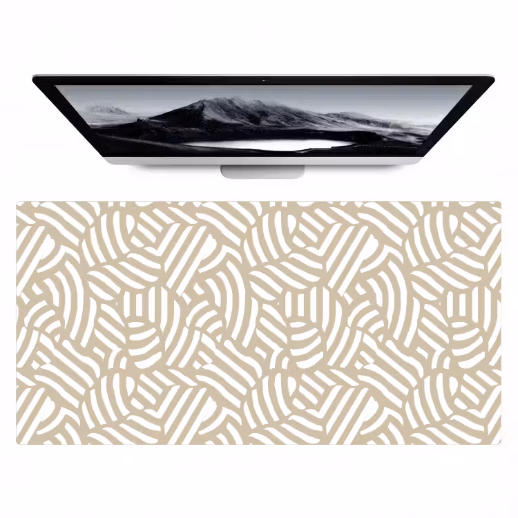 Bureau onderlegger - Abstract - Modern - Beige — 1