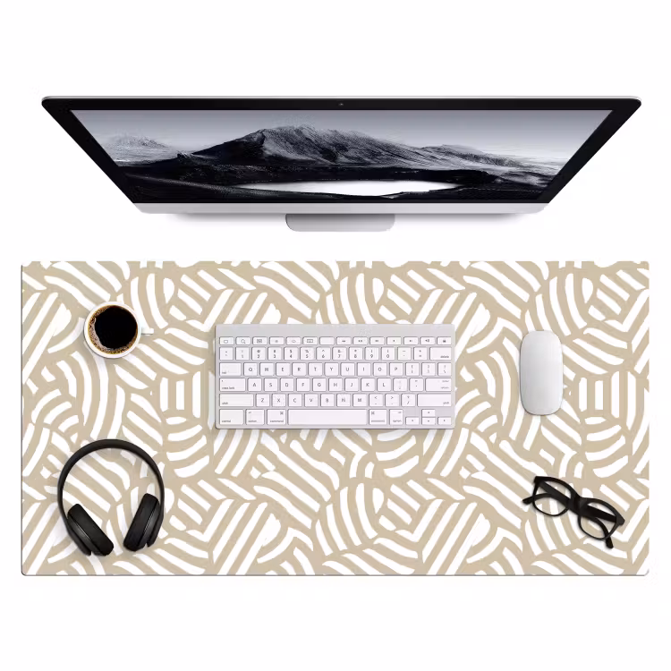 Bureau onderlegger - Abstract - Modern - Beige — 4