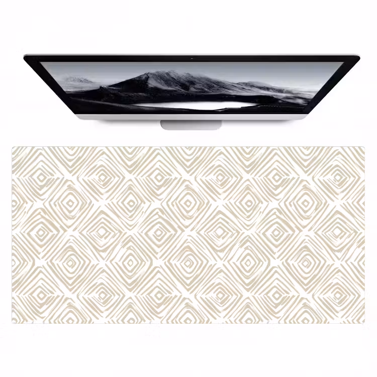 Bureau onderlegger - Abstract - Ruit - Beige — 1