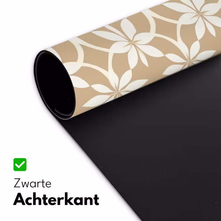 Bureau onderlegger - Bloemen - Patroon - Beige — 5