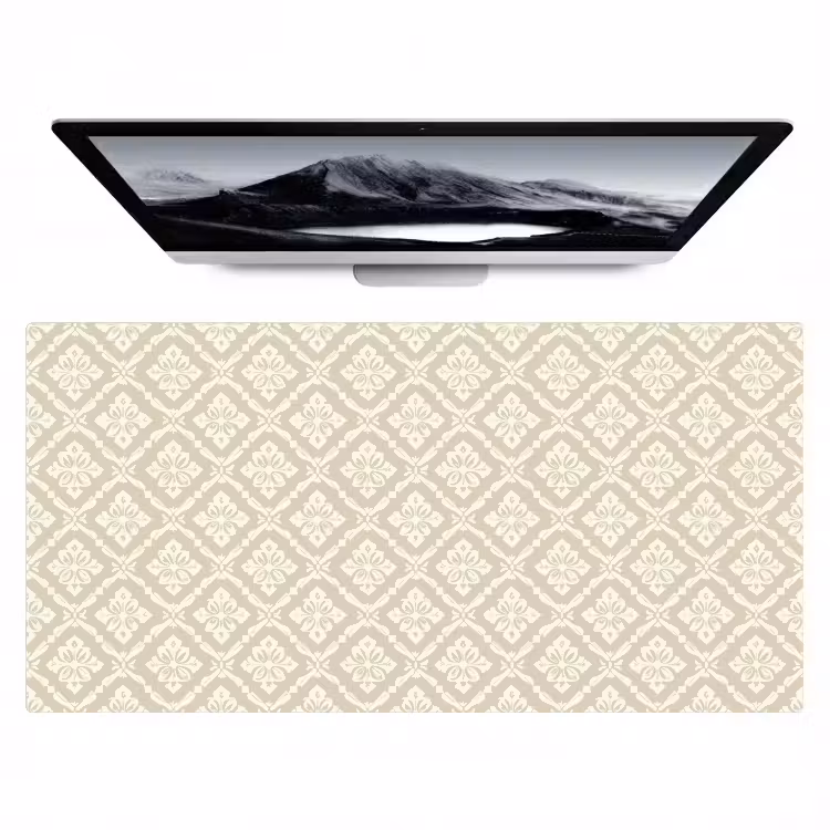 Bureau onderlegger - Floraal - Ornament - Beige — 1