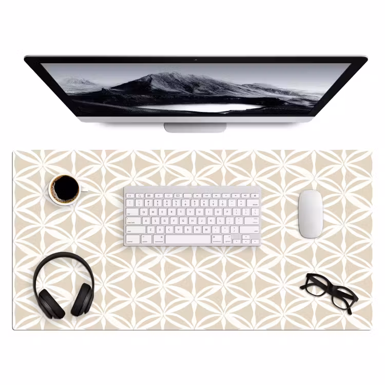Bureau onderlegger - Motief - Modern - Beige — 4