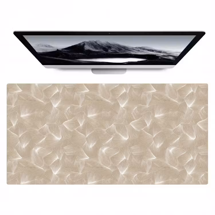 Bureau onderlegger - Organisch - Textuur - Beige — 1