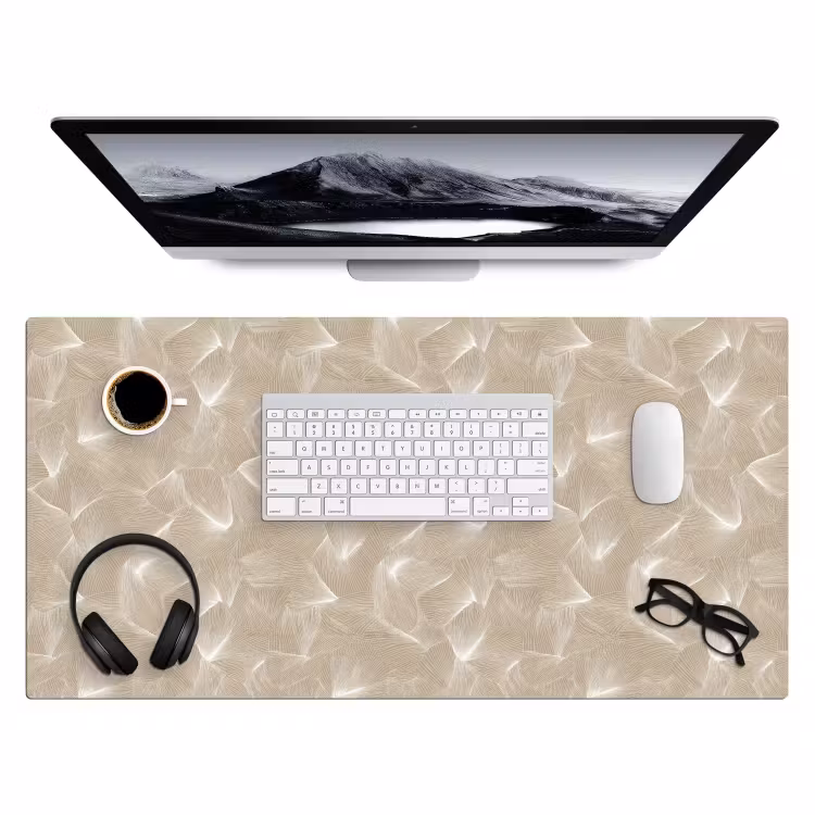 Bureau onderlegger - Organisch - Textuur - Beige — 4