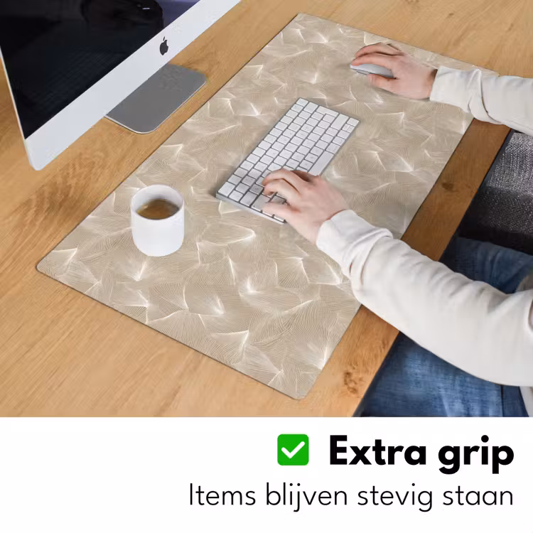 Bureau onderlegger - Organisch - Textuur - Beige — 6