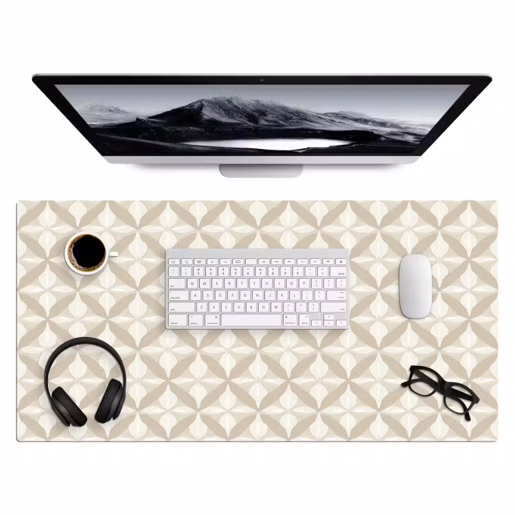 Bureau onderlegger - Patroon - Klassiek - Beige — 4