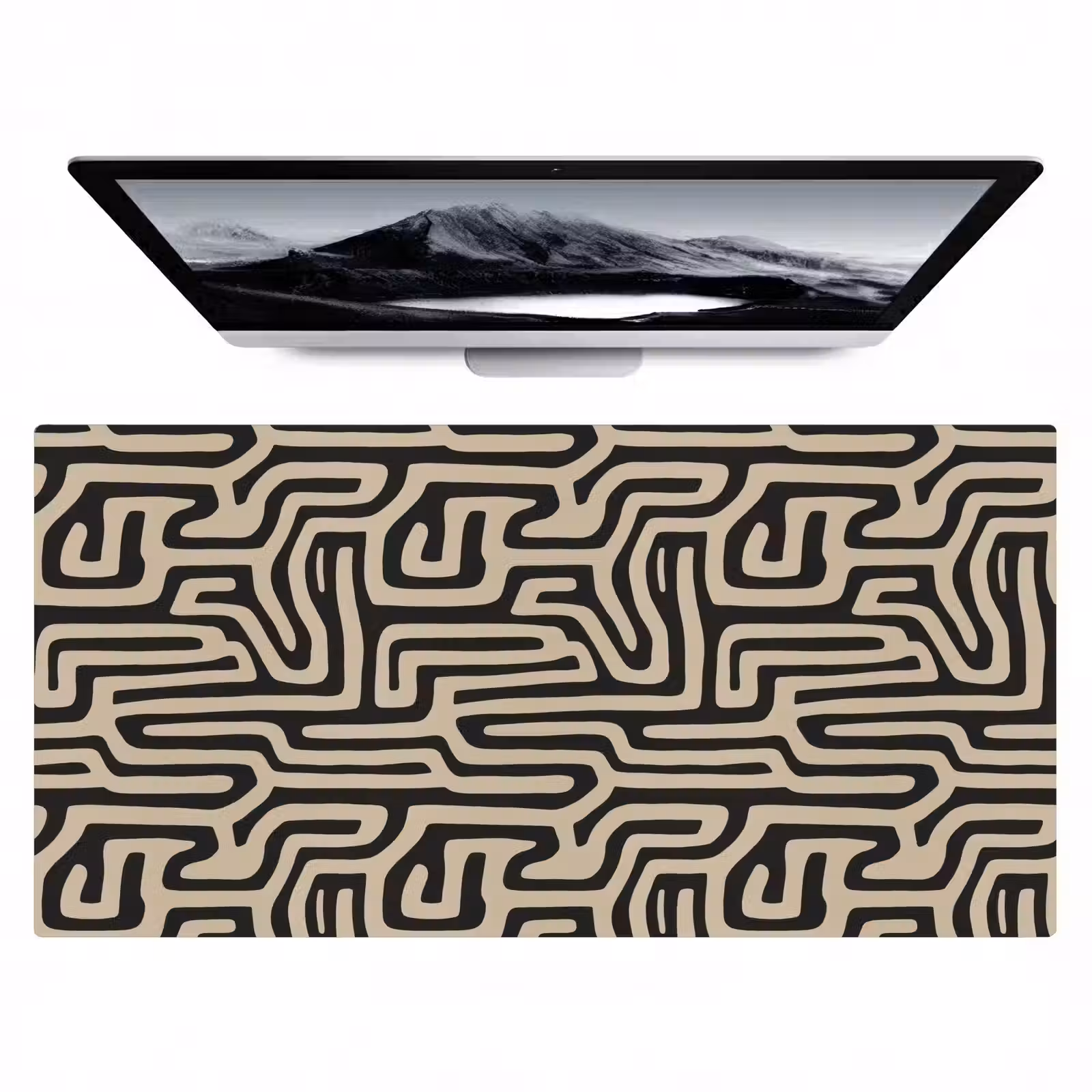 Bureau onderlegger - Grafisch - Lijnen - Zwart — 1