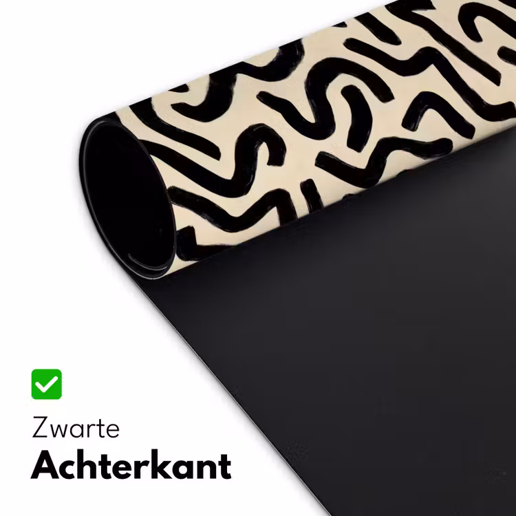 Bureau onderlegger - Abstract - Lijnen - Zwart — 5
