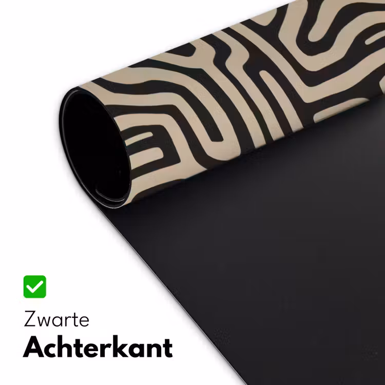 Bureau onderlegger - Grafisch - Lijnen - Zwart — 5