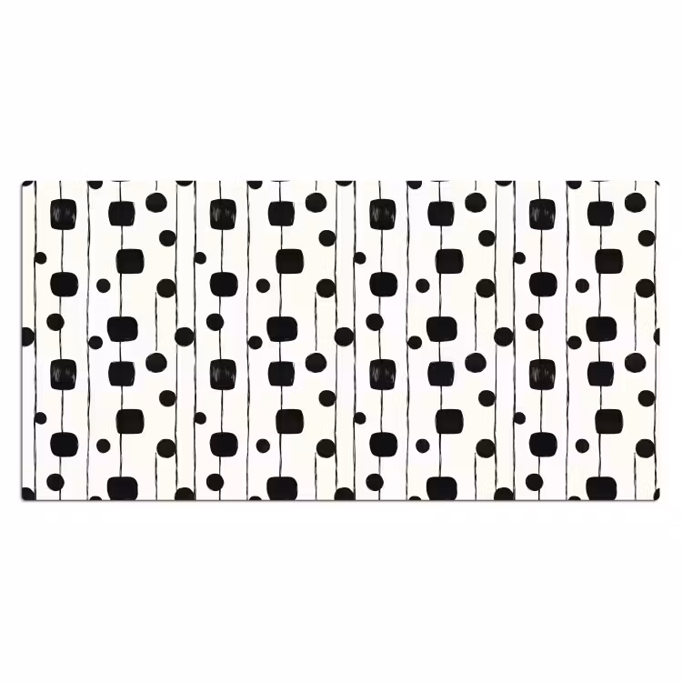Bureau onderlegger - Grafisch - Modern - Zwart — 2