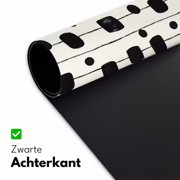 Bureau onderlegger - Grafisch - Modern - Zwart — 5