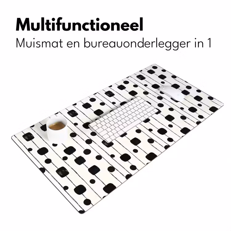 Bureau onderlegger - Grafisch - Modern - Zwart — 7