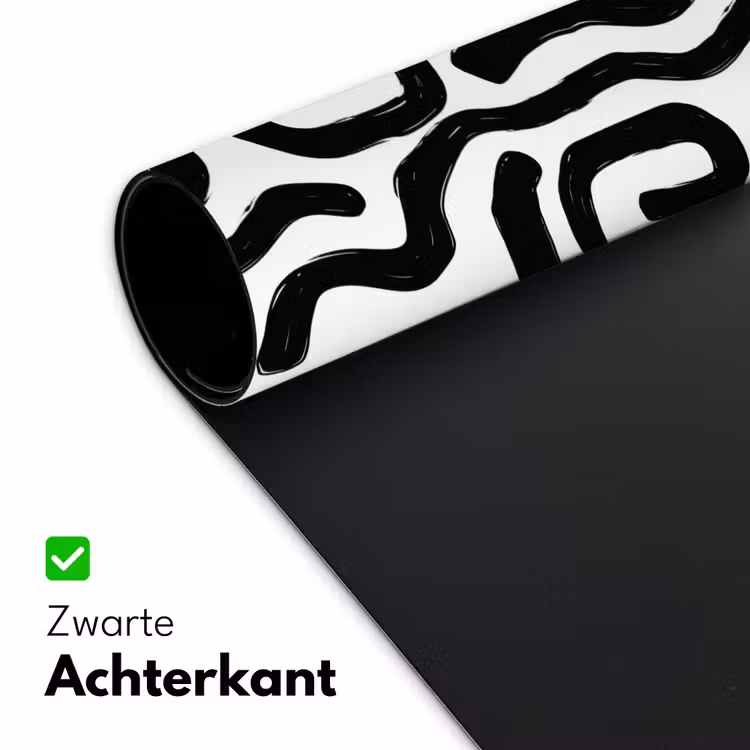 Bureau onderlegger - Modern - Lijnen - Zwart — 5