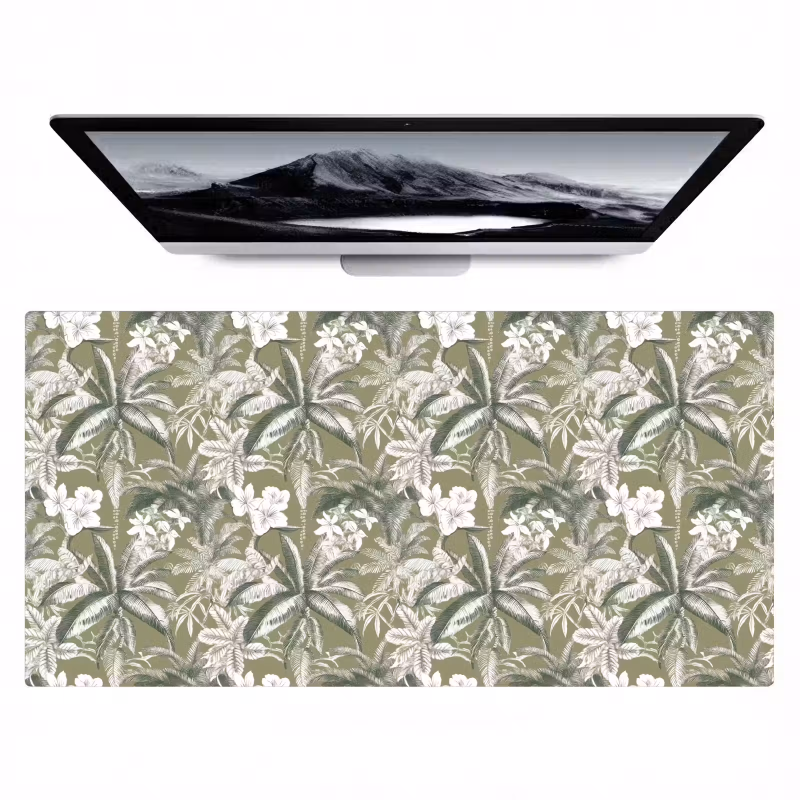 Bureau onderlegger - Botanisch - Bloemen - Groen — 1