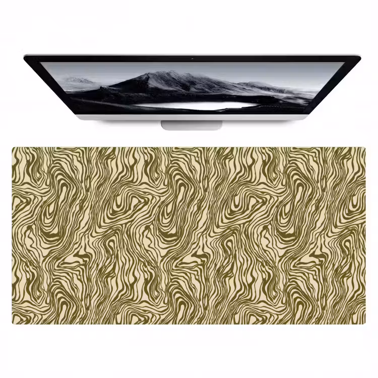 Bureau onderlegger - Abstract - Marmer - Groen — 1