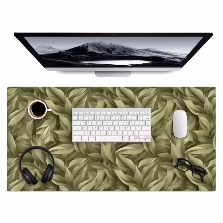 Bureau onderlegger - Bladeren - Modern - Groen — 4