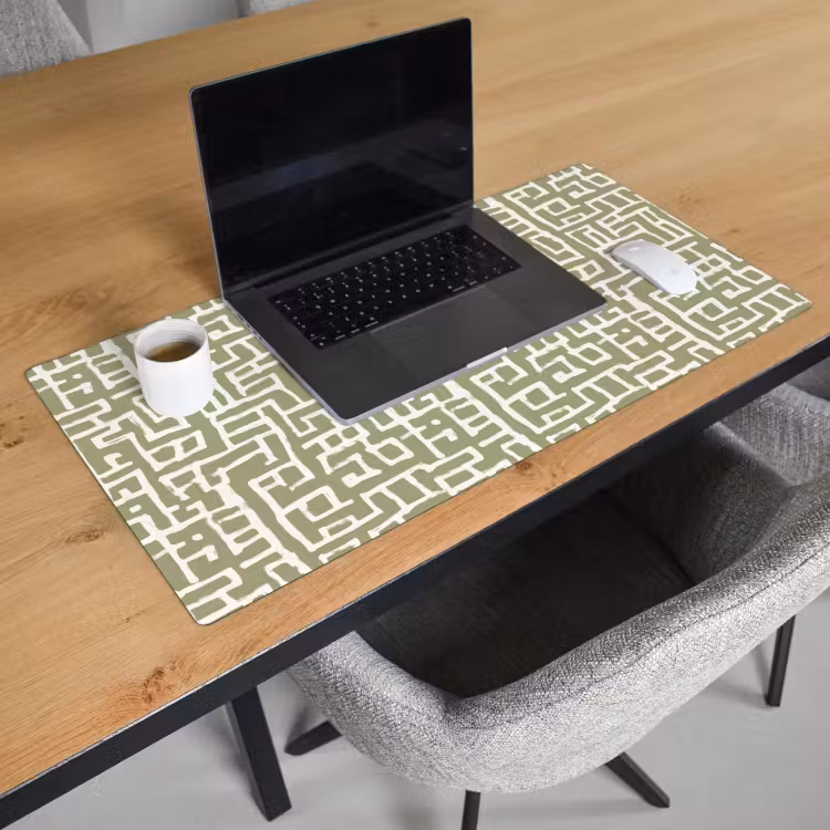 Bureau onderlegger - Grafisch - Patroon - Groen — 3