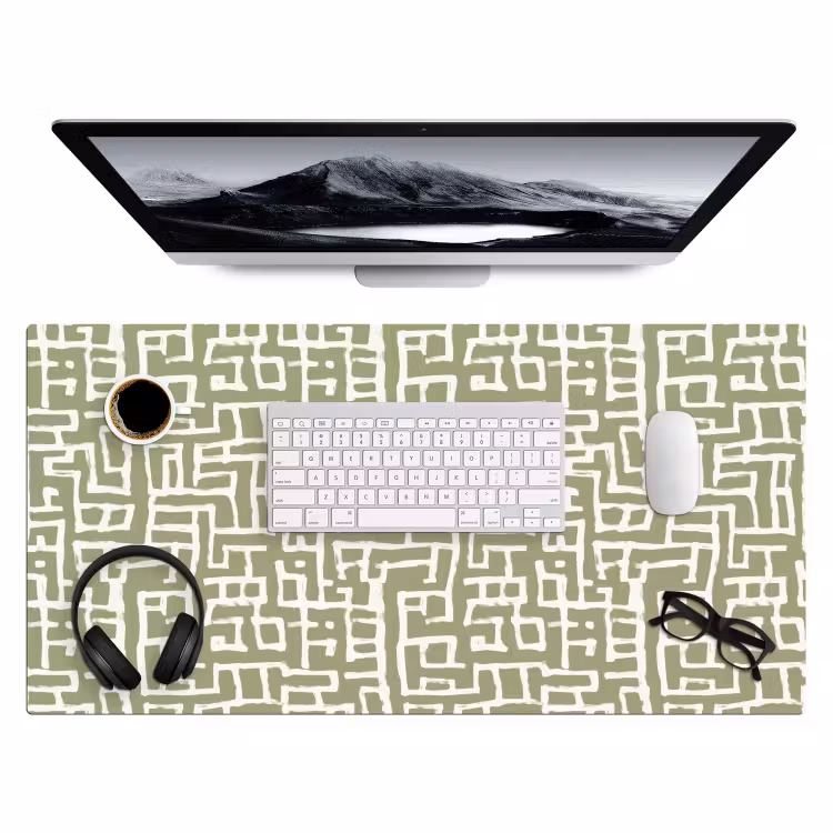 Bureau onderlegger - Grafisch - Patroon - Groen — 4