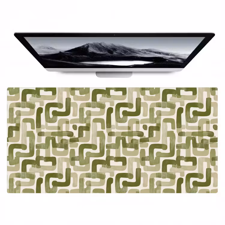 Bureau onderlegger - Modern - Grafisch - Groen — 1