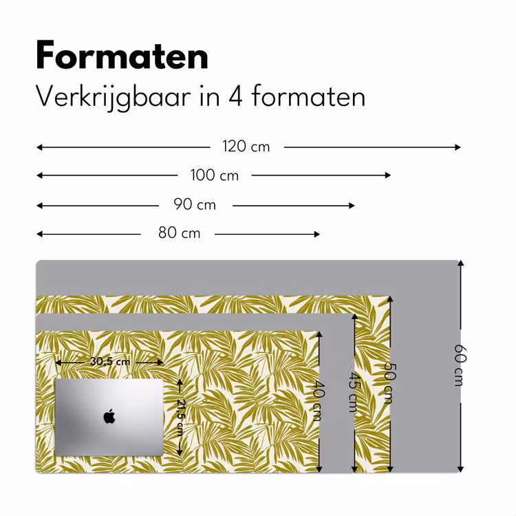 Bureau onderlegger - Palmblad - Patroon - Groen — 8